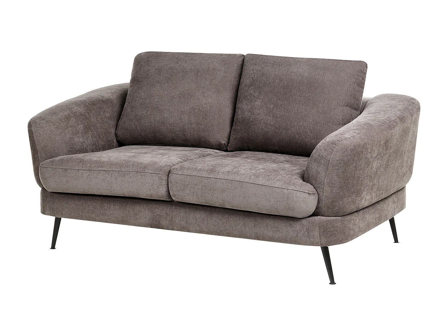 Canapé 2 places KJAER Tissu chenille Taupe