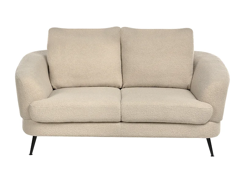 Canapé 2 places KJAER Bouclé Beige clair