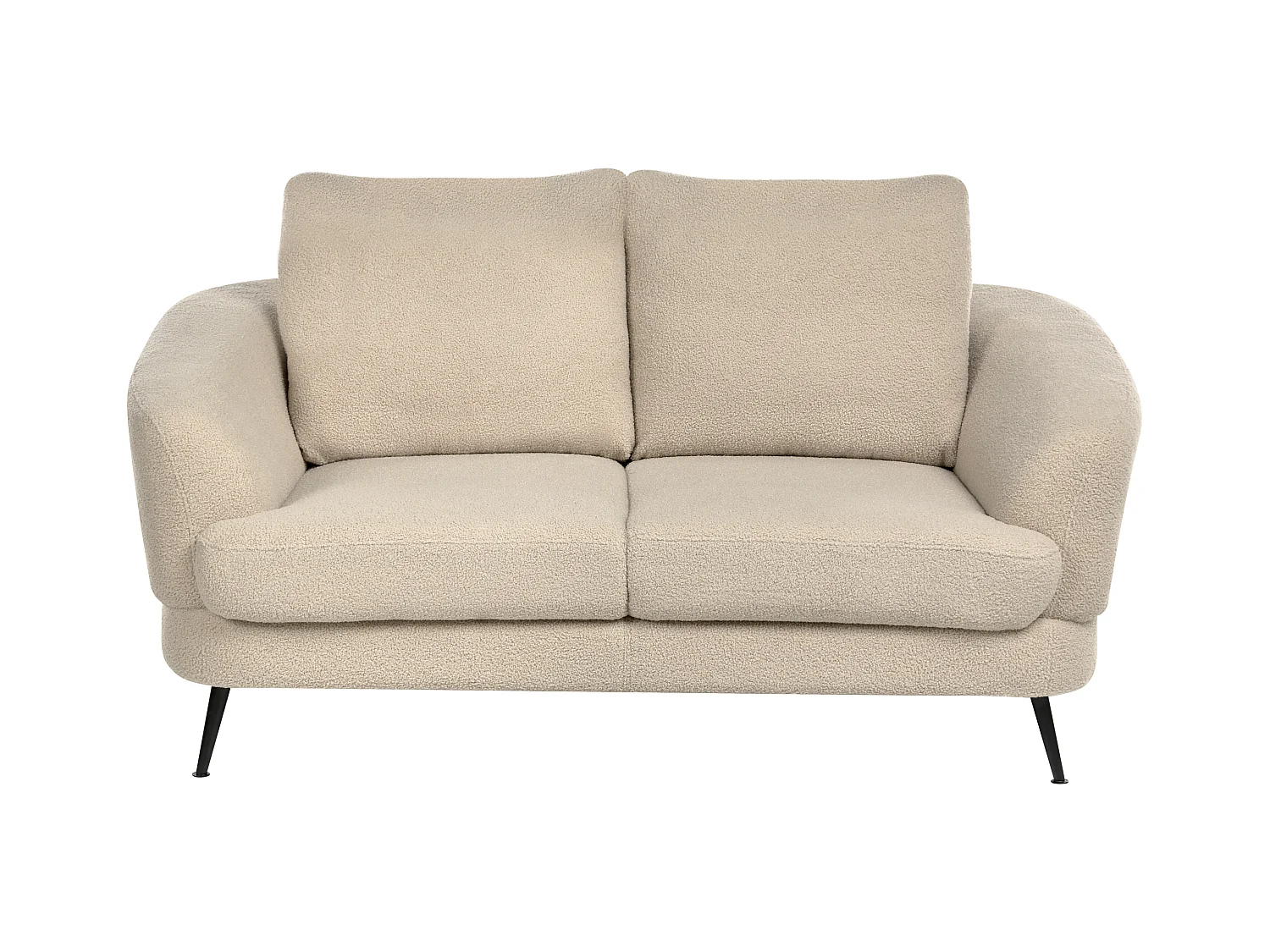 Canapé 2 places KJAER Bouclé Beige clair