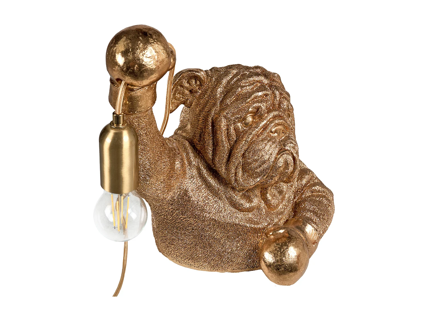 Lampe à poser Chien MIKE Doré