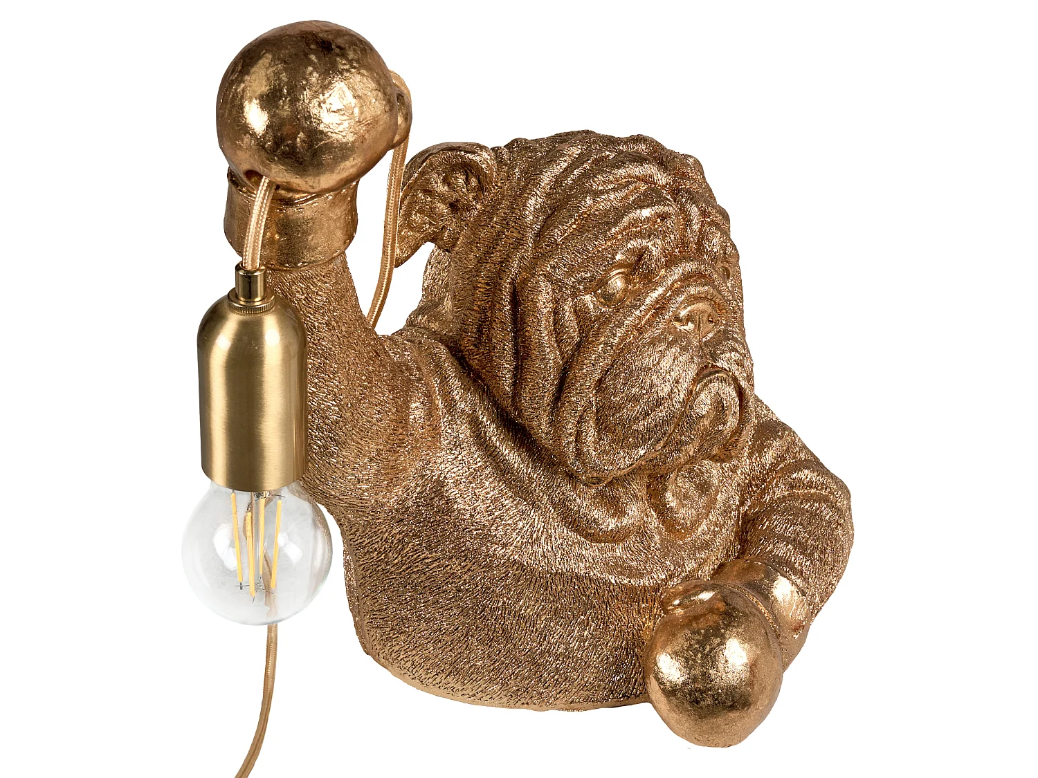 Table Lamp Dog MIKE Gold
