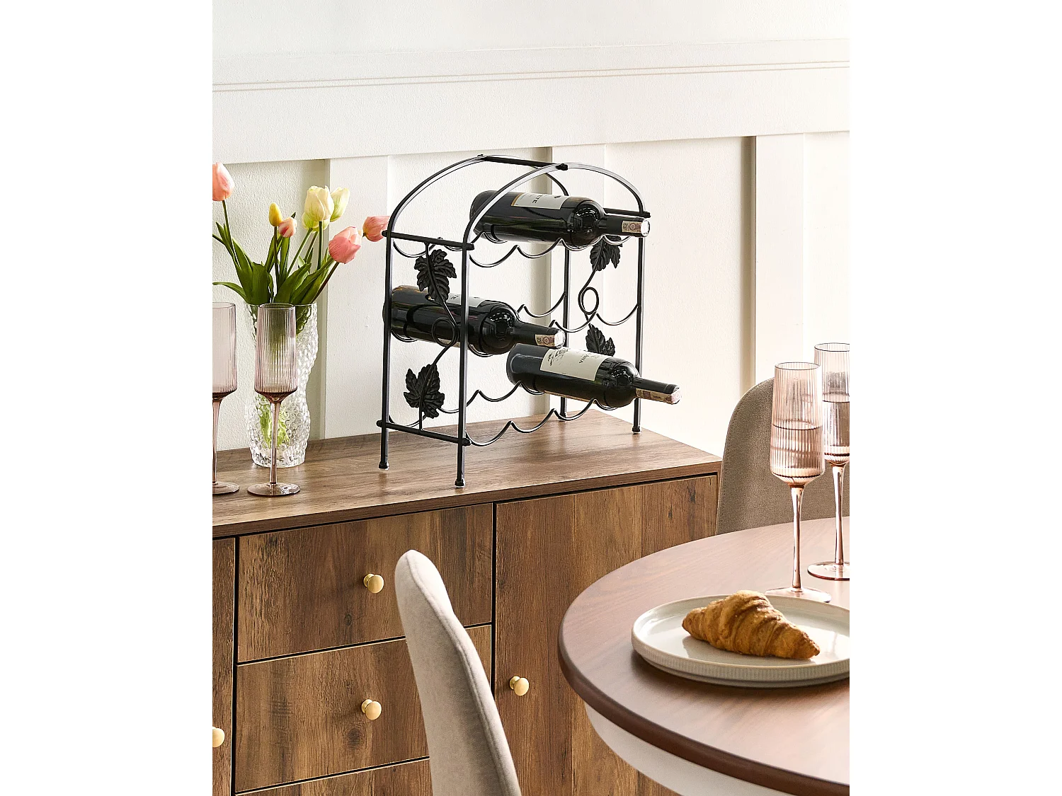 Porte-bouteille BUNDORAN Métal Noir