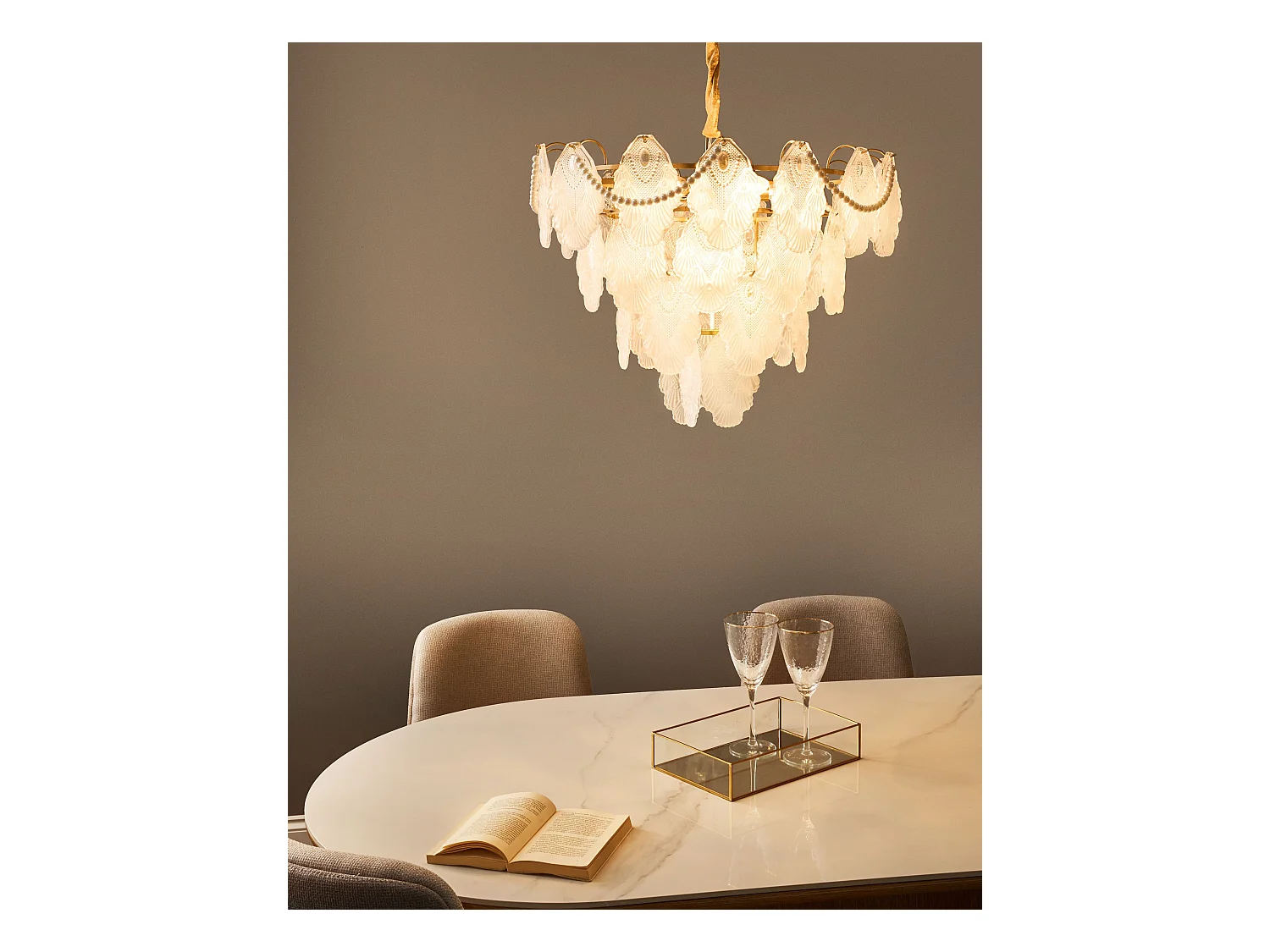 Lustre ACARIGUA Verre Laiton