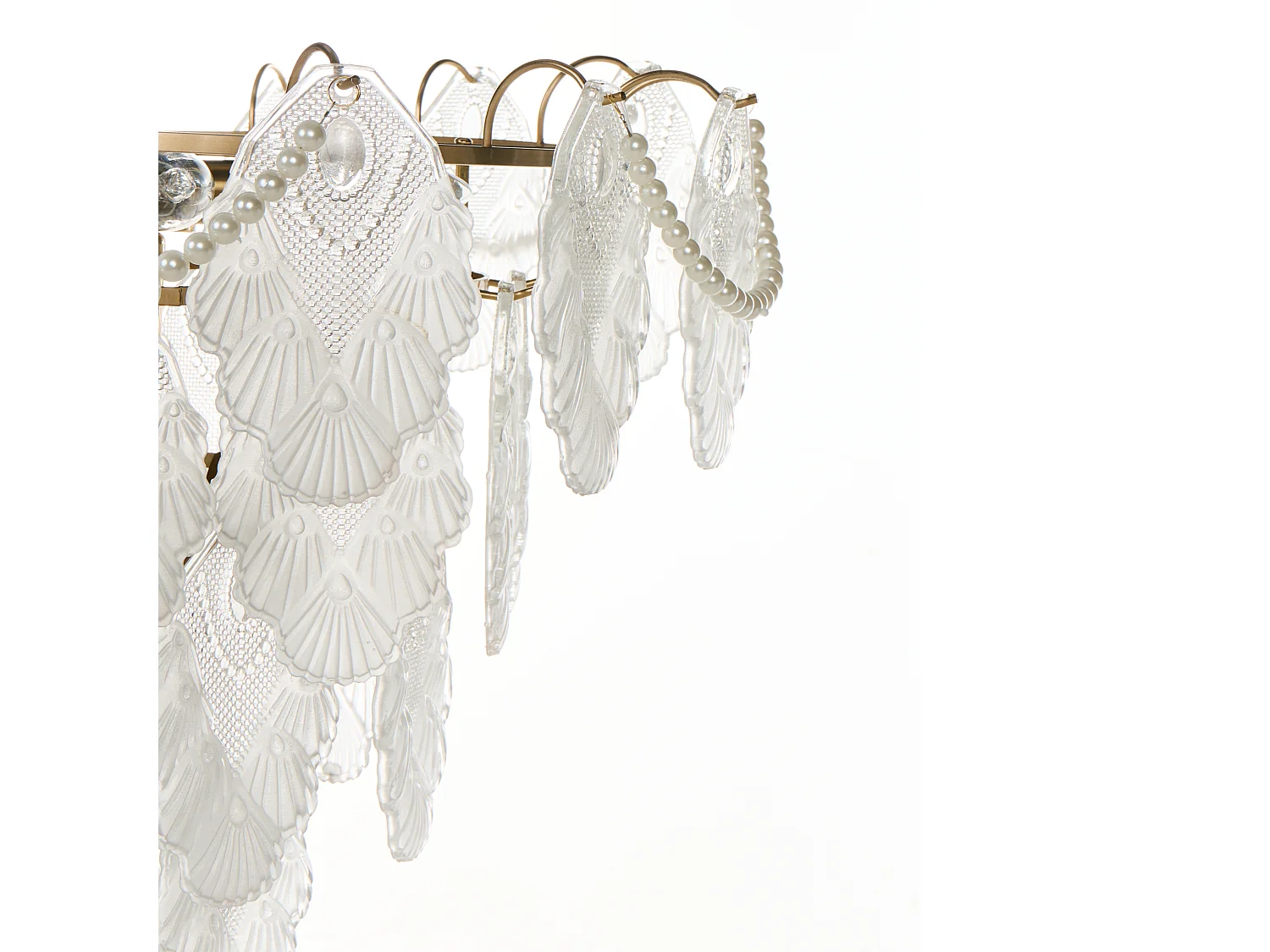 Chandelier ACARIGUA Glass Brass