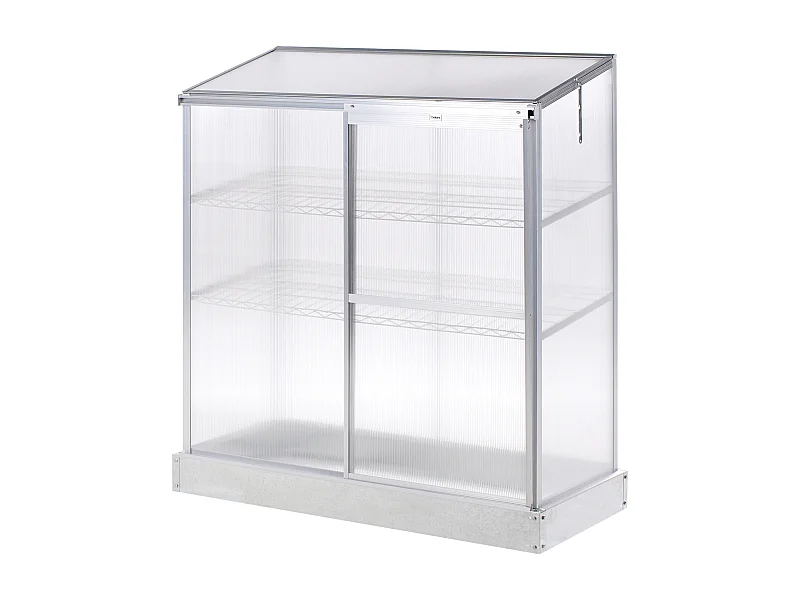 Serre de balcon LECCE Argenté 59 cm