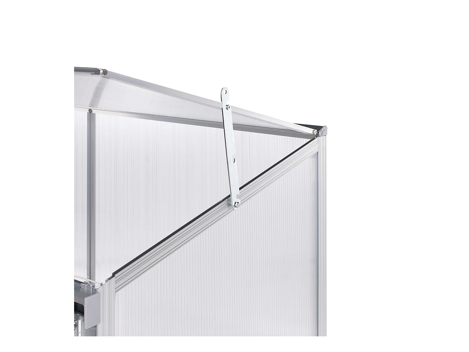 Serre de balcon LECCE Argenté 59 cm