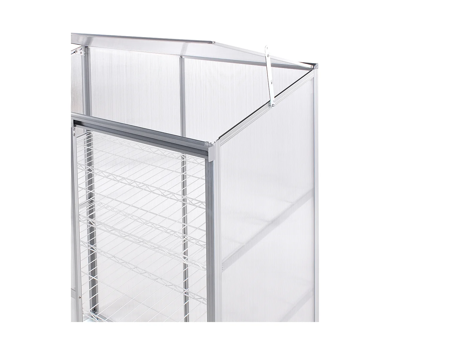 Serre de balcon LECCE Argenté 59 cm