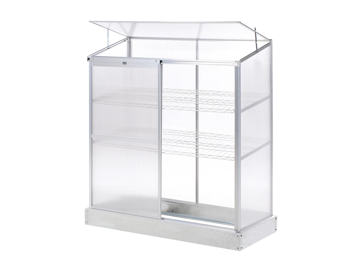 Serre de balcon LECCE Argenté 59 cm