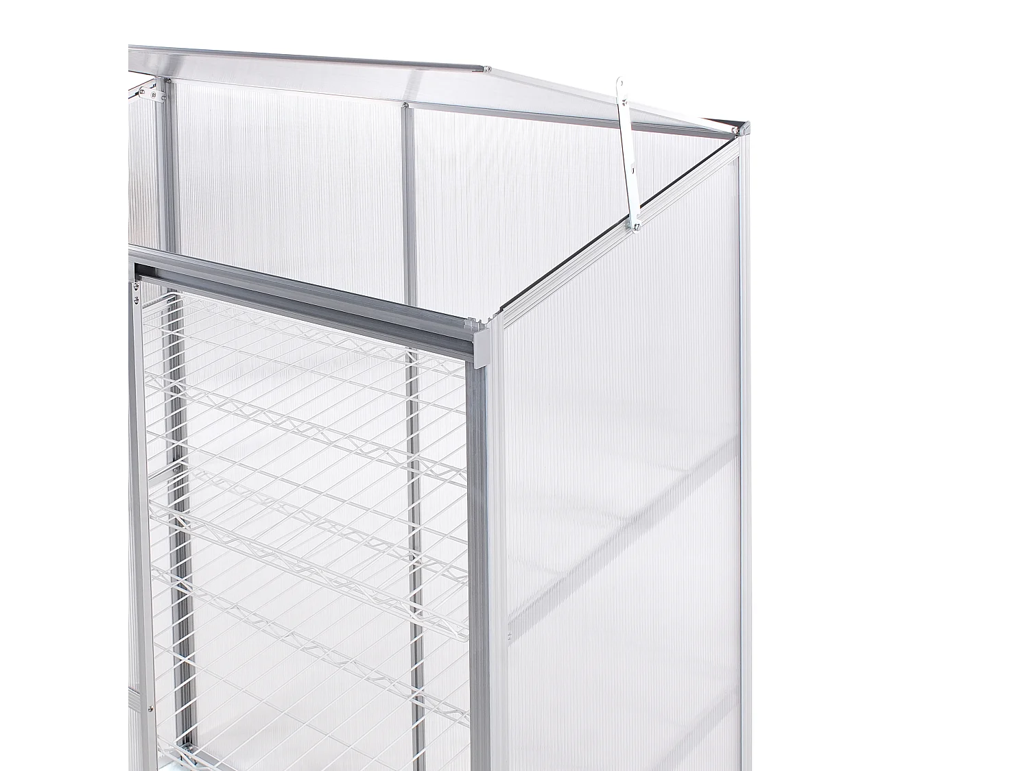 Serre de balcon LECCE Argenté 59 cm