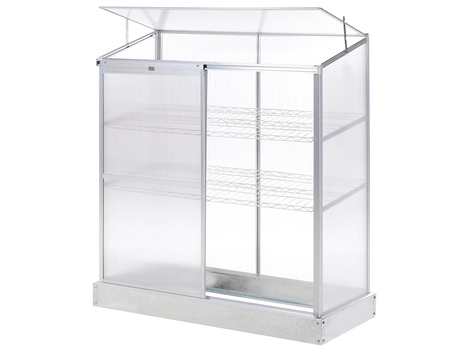 Balcony Greenhouse LECCE Silver 59 cm
