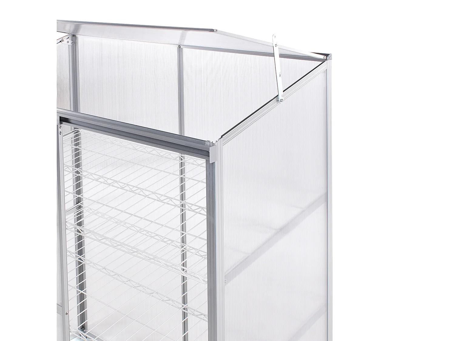 Balcony Greenhouse LECCE Silver 59 cm