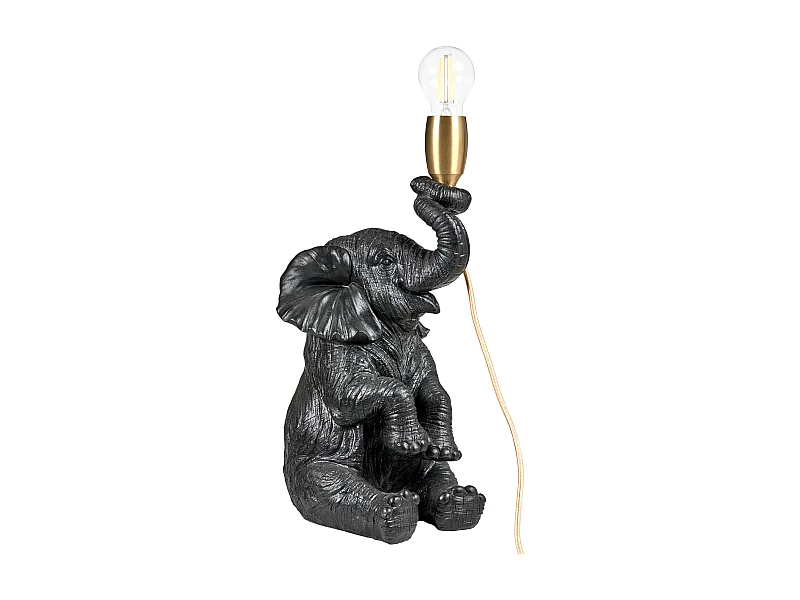 Lampe à poser Éléphant FORTUNA Noir