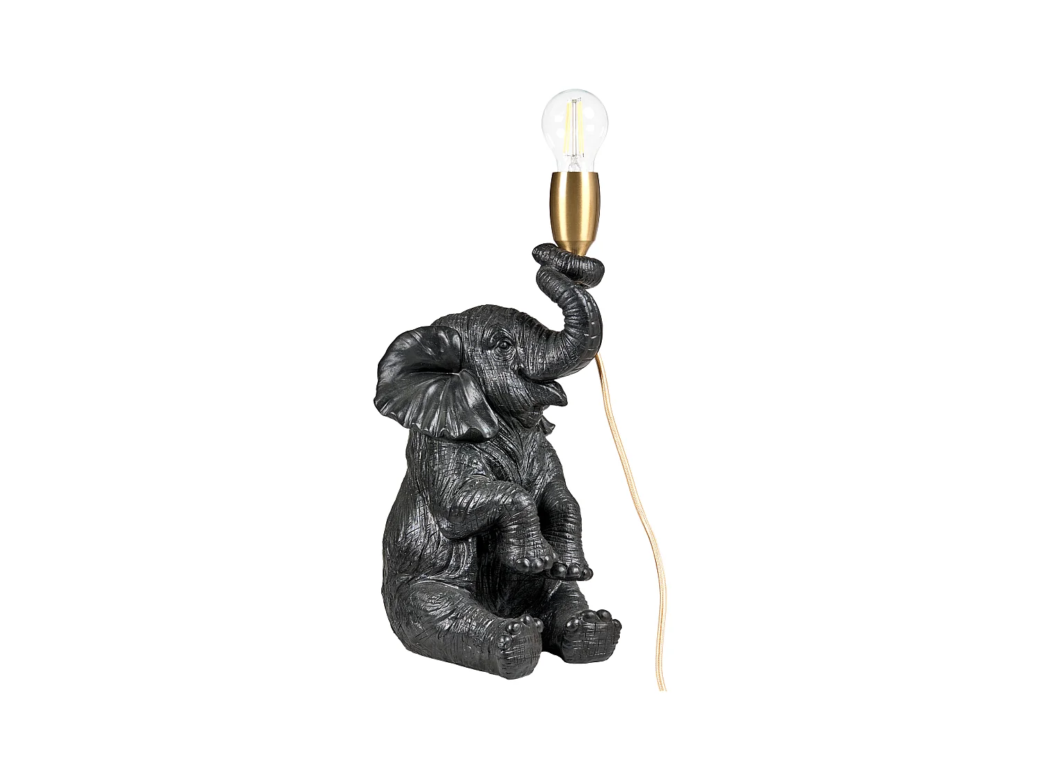 Lampe à poser Éléphant FORTUNA Noir