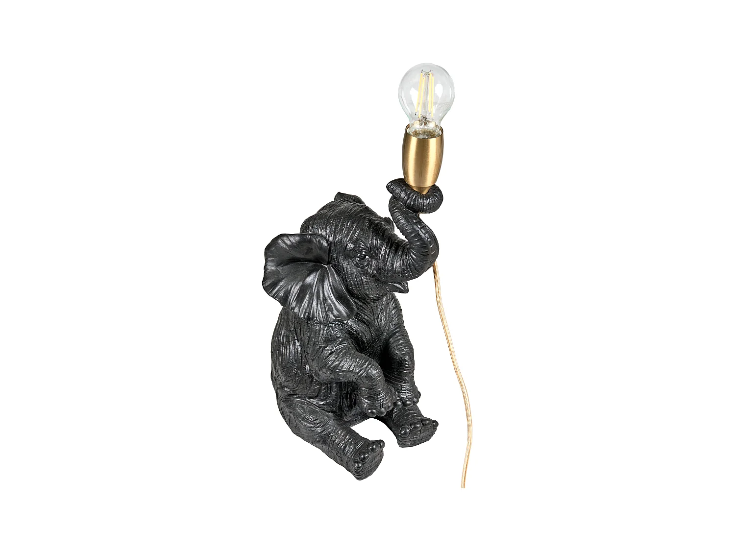 Lampe à poser Éléphant FORTUNA Noir