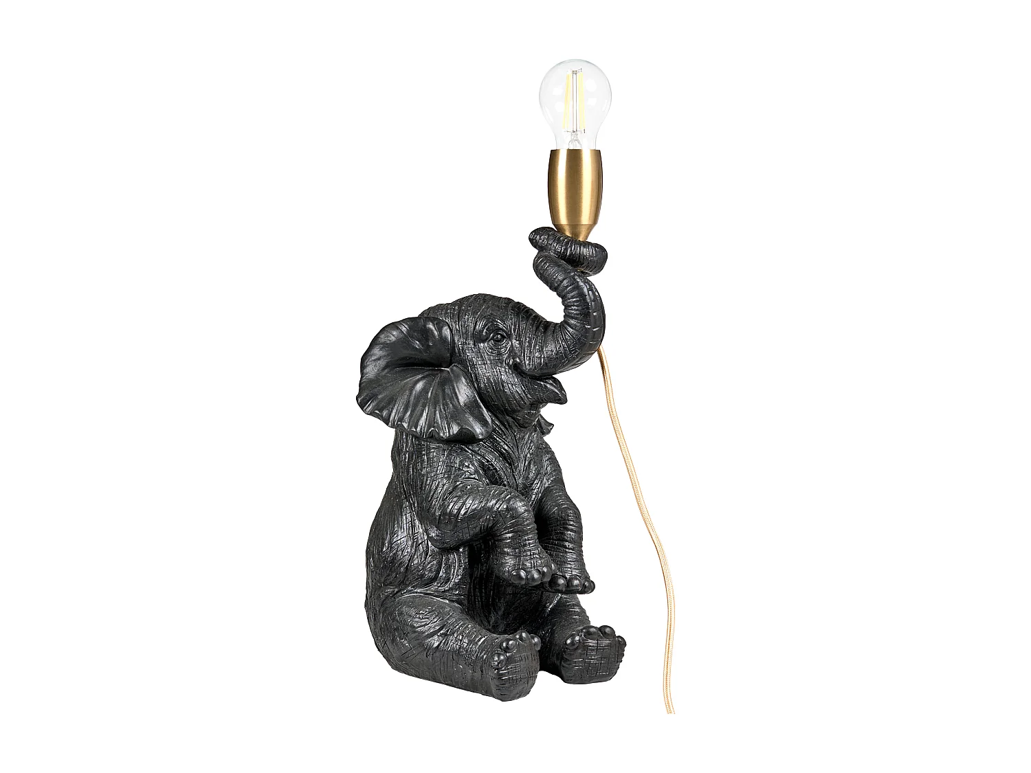 Lampe à poser Éléphant FORTUNA Noir
