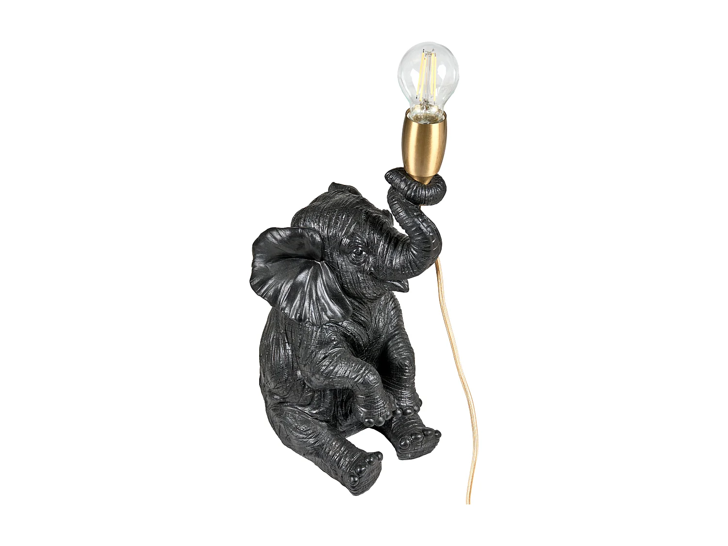 Lampe à poser Éléphant FORTUNA Noir