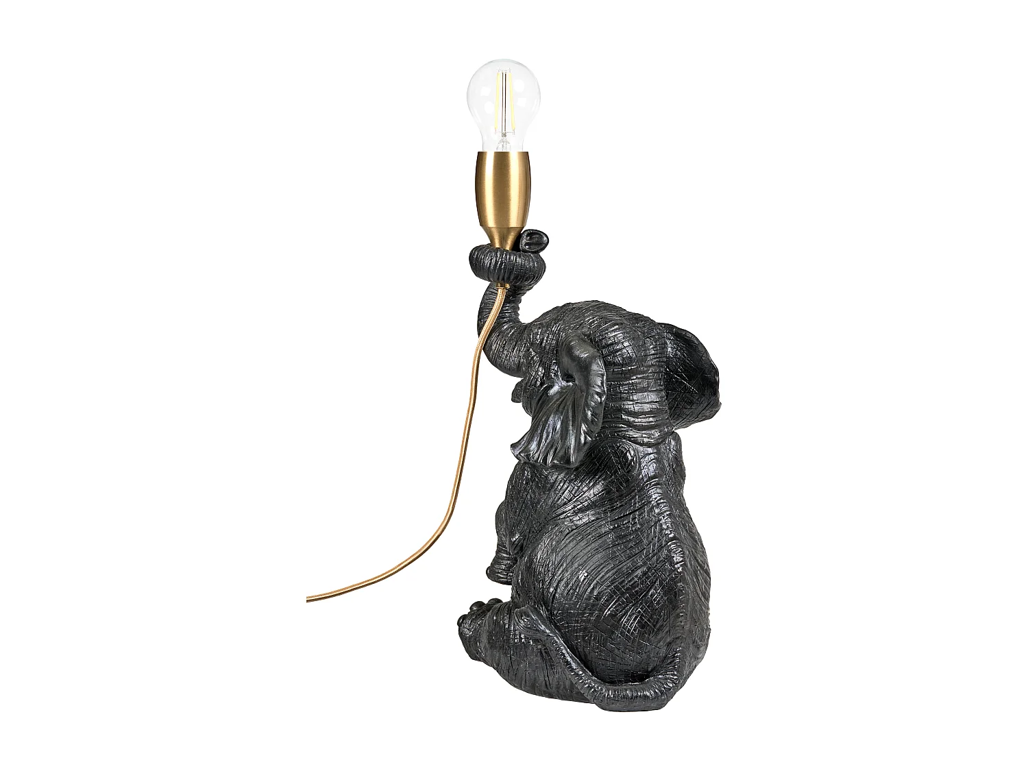 Lampe à poser Éléphant FORTUNA Noir
