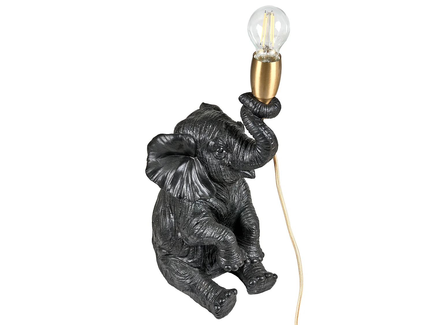 Lampe à poser Éléphant FORTUNA Noir