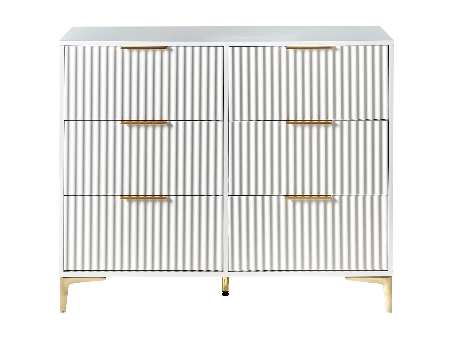 Commode à 6 tiroirs WALCOTT Blanc