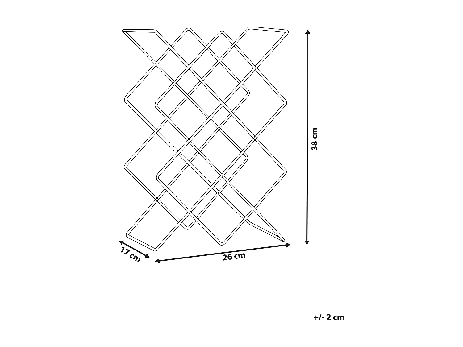 Porte-bouteille RATHKEALE Métal Noir