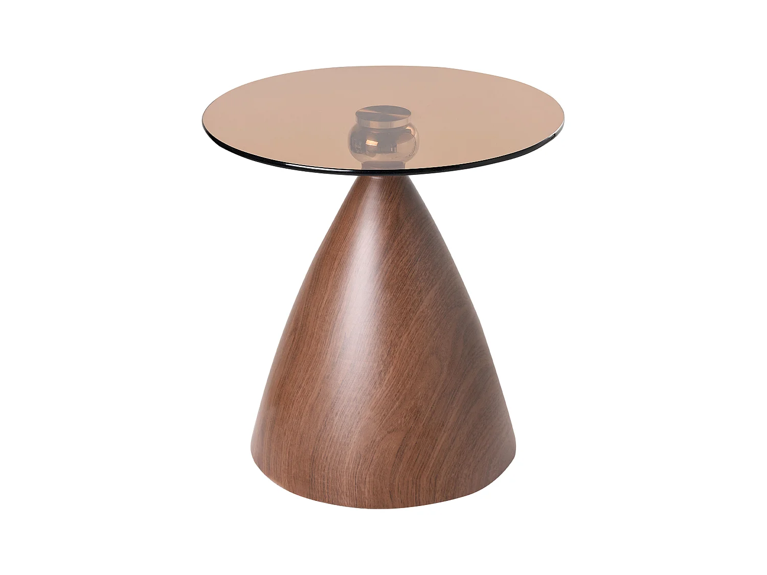 Table d'appoint CORELLA Verre de sécurité Marron