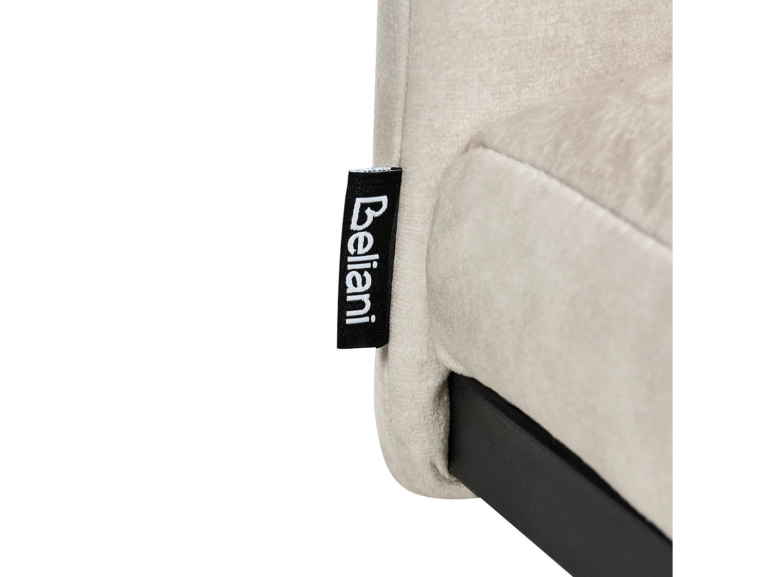 Lot de 4 chaises de salle à manger CISCO Tissu Beige clair