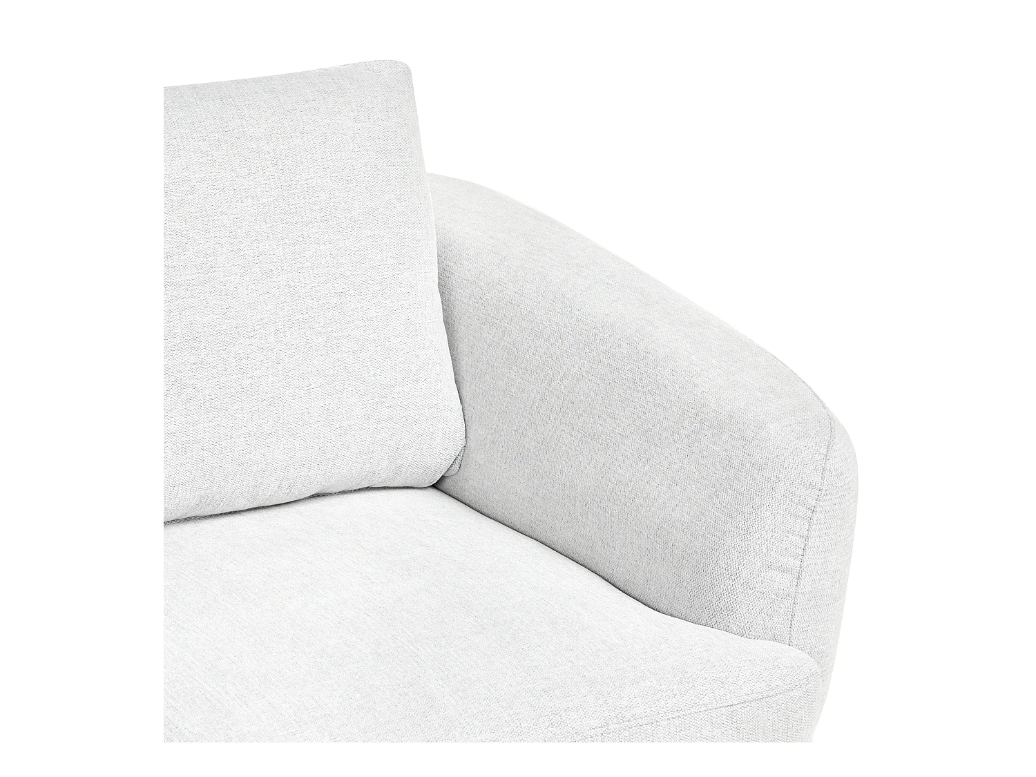 Canapé 2 places KJAER Tissu Blanc cassé