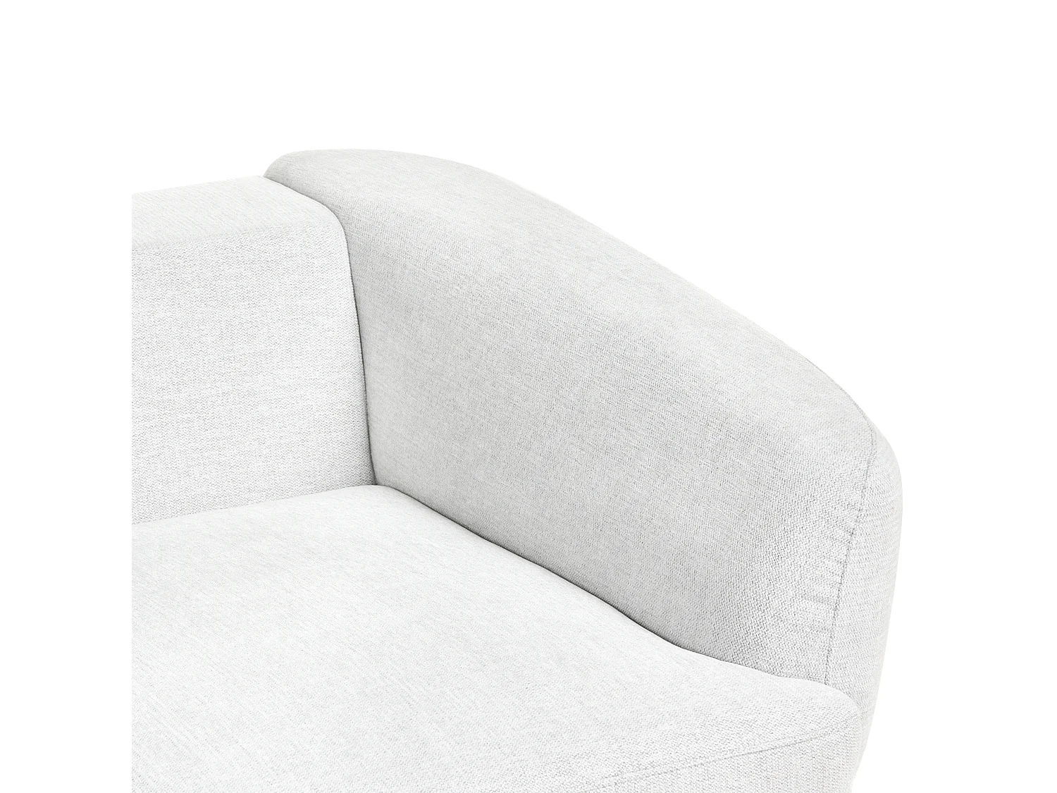 Canapé 2 places KJAER Tissu Blanc cassé