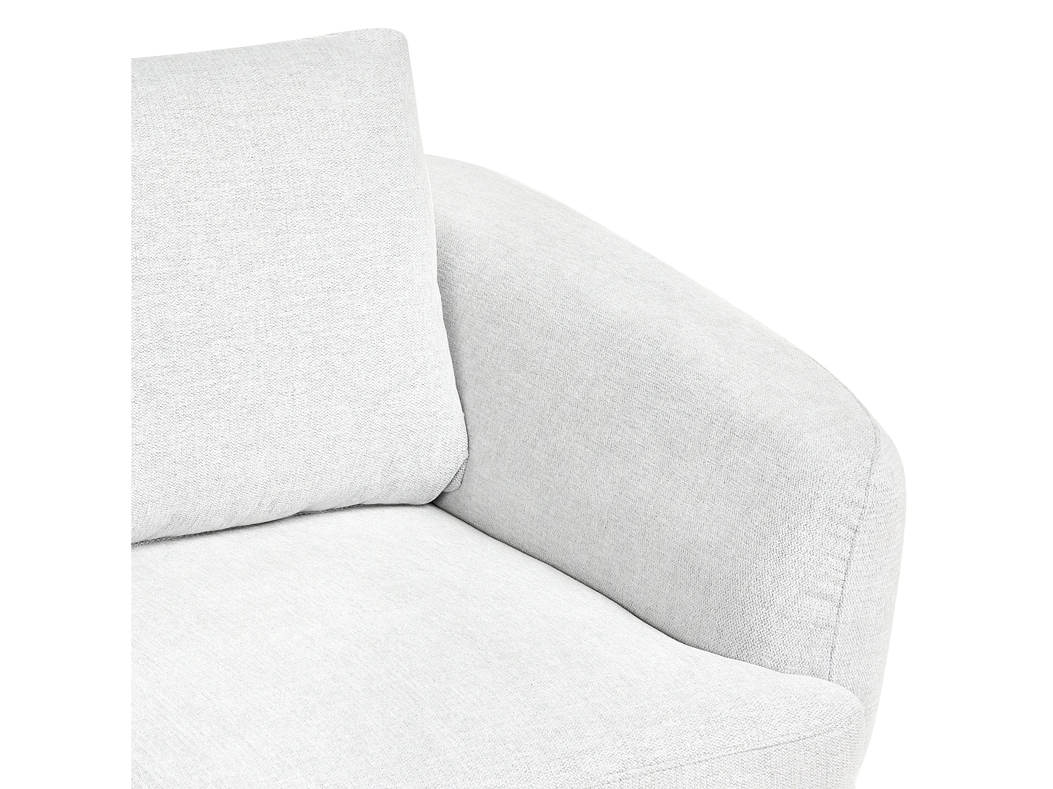 Canapé 2 places KJAER Tissu Blanc cassé