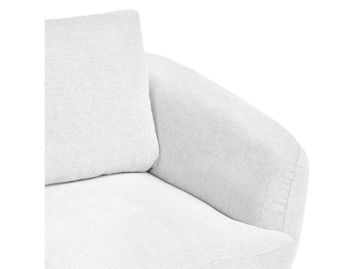 Canapé 2 places KJAER Tissu Blanc cassé