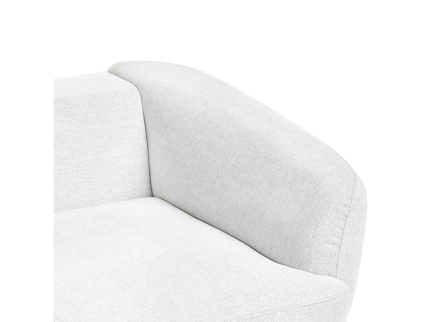 Canapé 2 places KJAER Tissu Blanc cassé