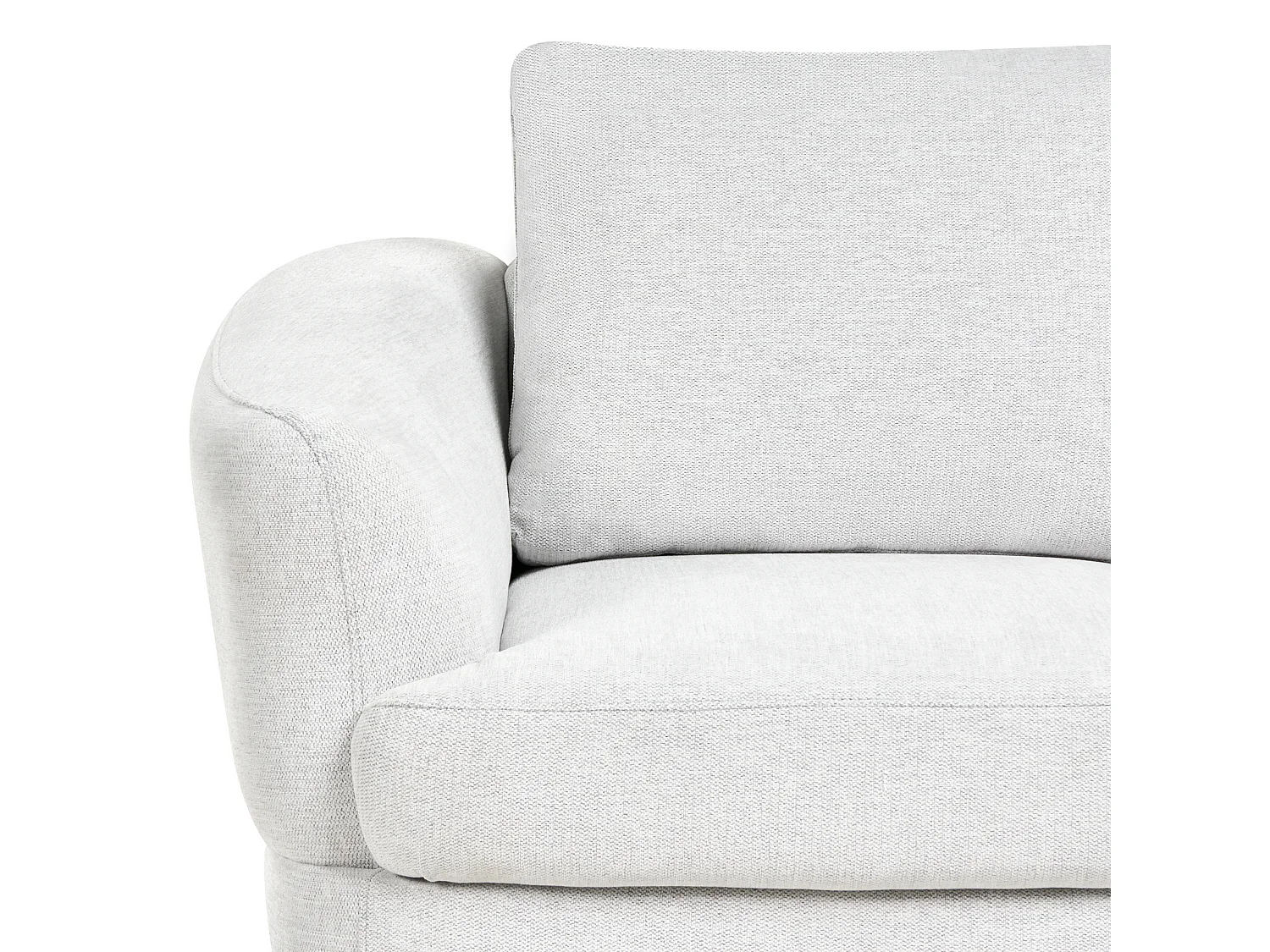 Canapé 2 places KJAER Tissu Blanc cassé