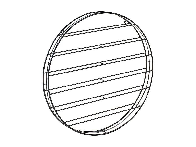 Porte-bouteilles mural ANNACOTTY Métal Noir