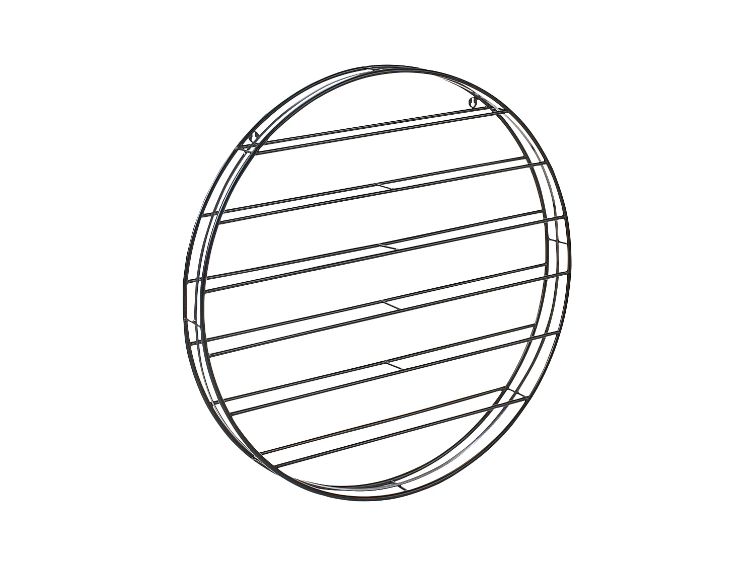 Porte-bouteilles mural ANNACOTTY Métal Noir