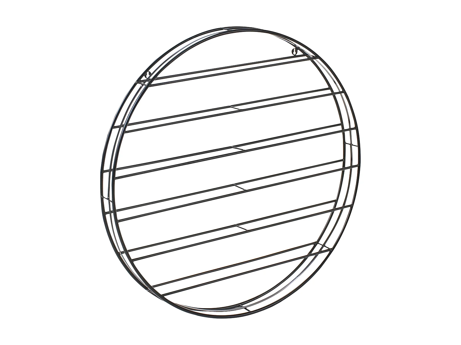 Porte-bouteilles mural ANNACOTTY Métal Noir