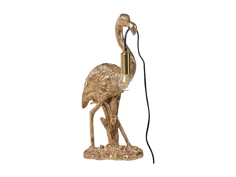 Lampe à poser Flamand rose VICE Doré