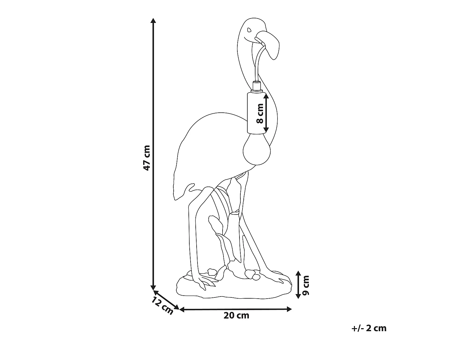 Table Lamp Flamingo VICE Gold