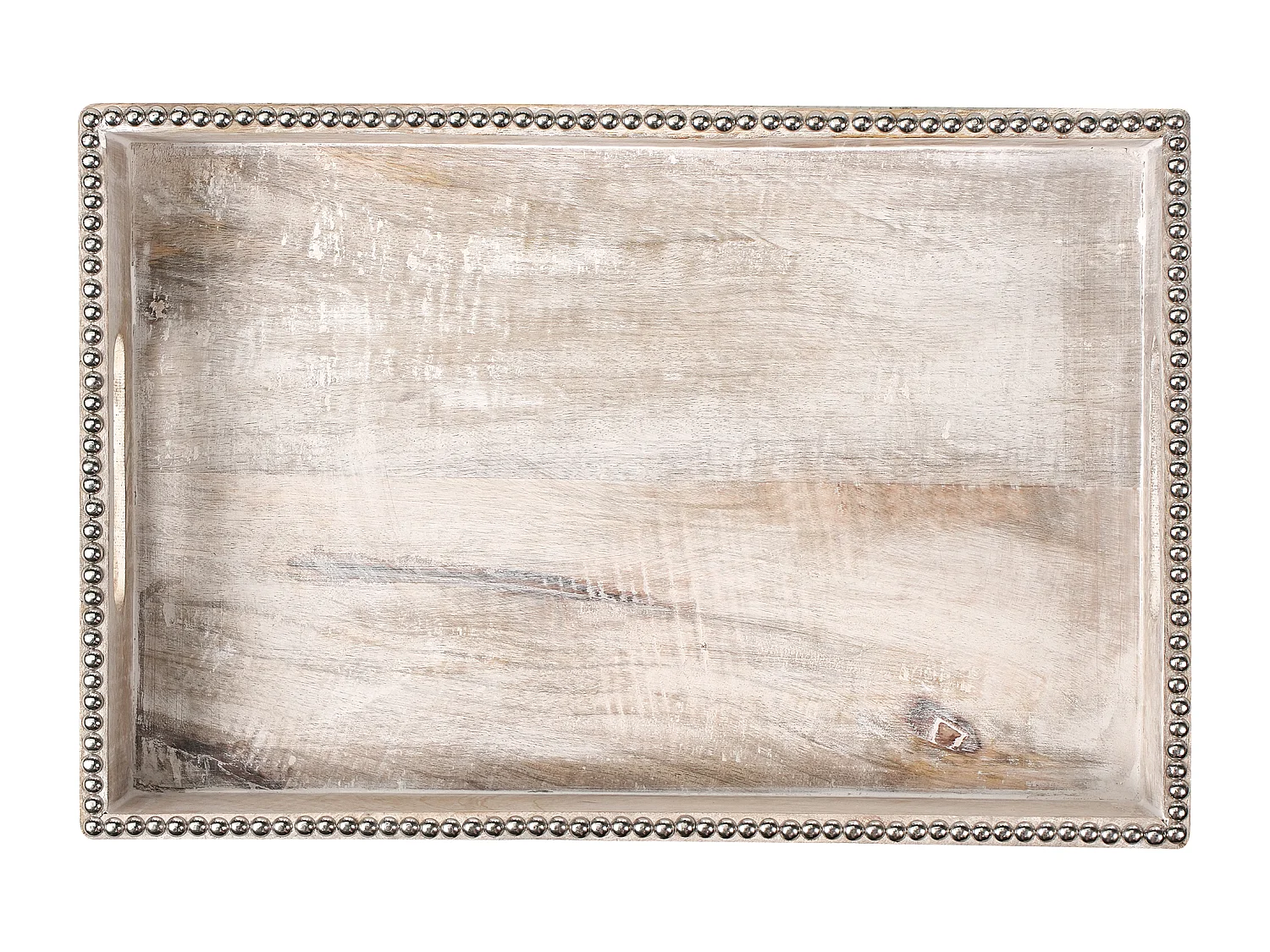 Lot de 2 plateaux de service QUENA Bois de manguier Marron clair