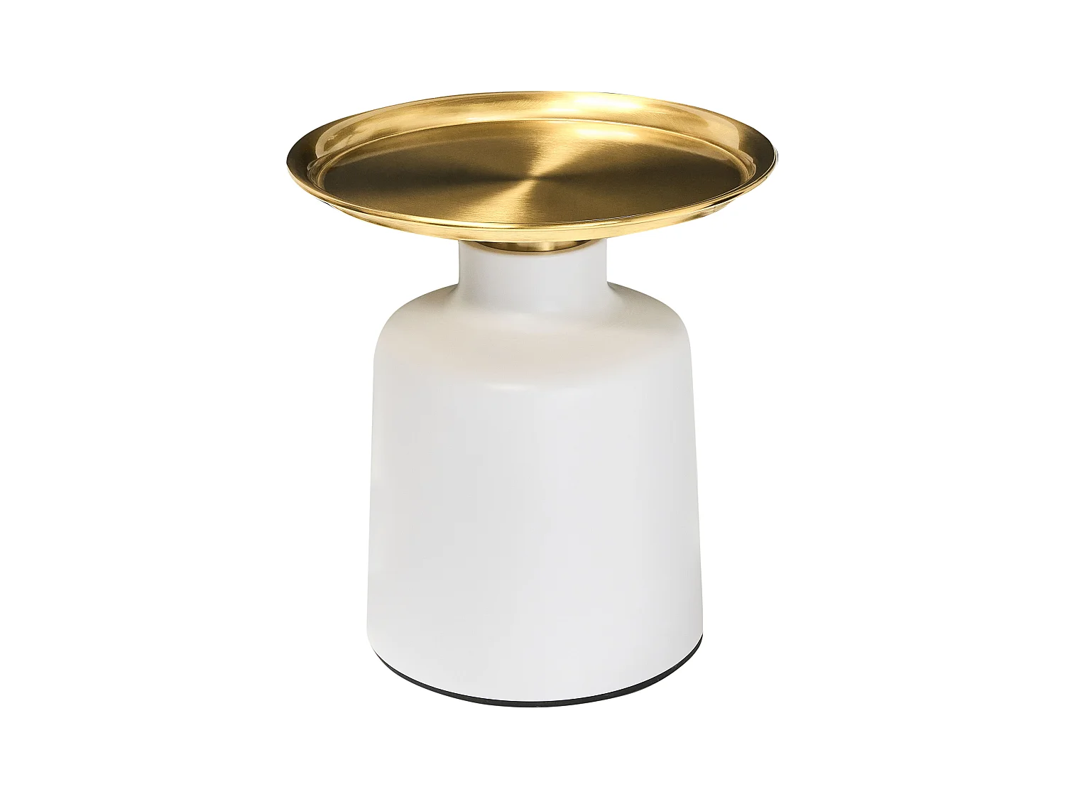 Table d'appoint DOVE Métal Blanc/doré