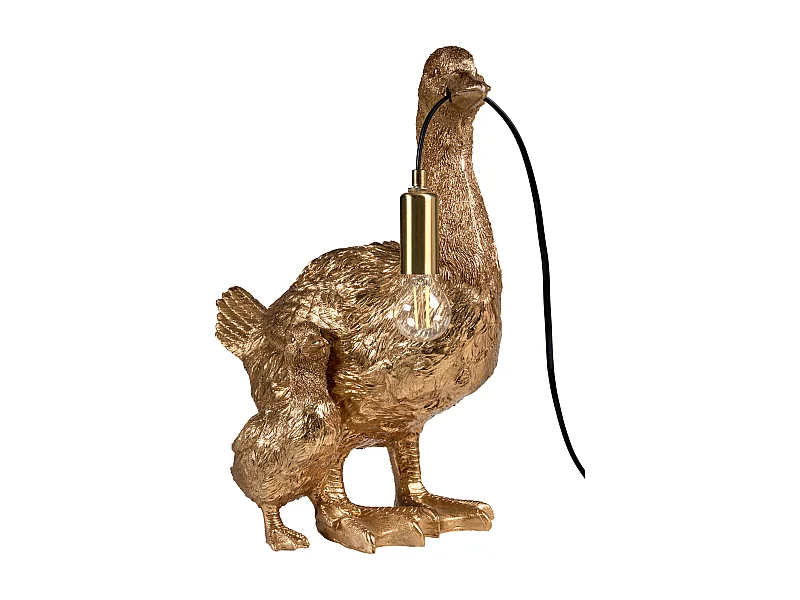 Lampe à poser Canard DAFFY Doré