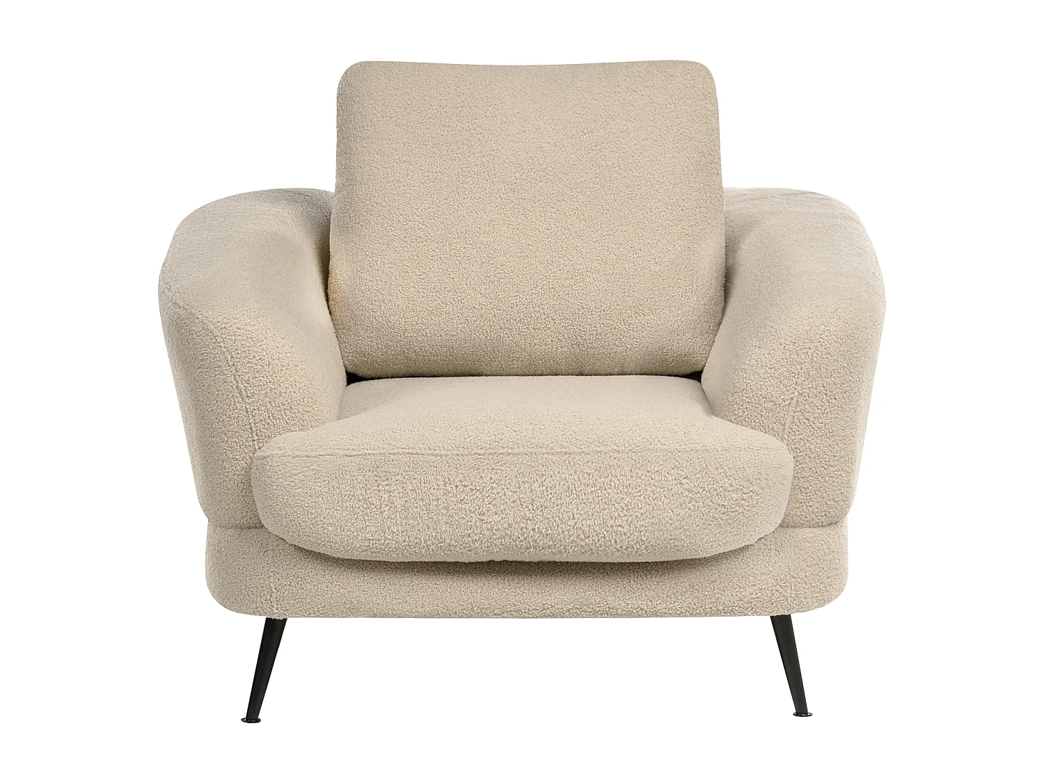 Fauteuil KJAER Bouclé Beige clair