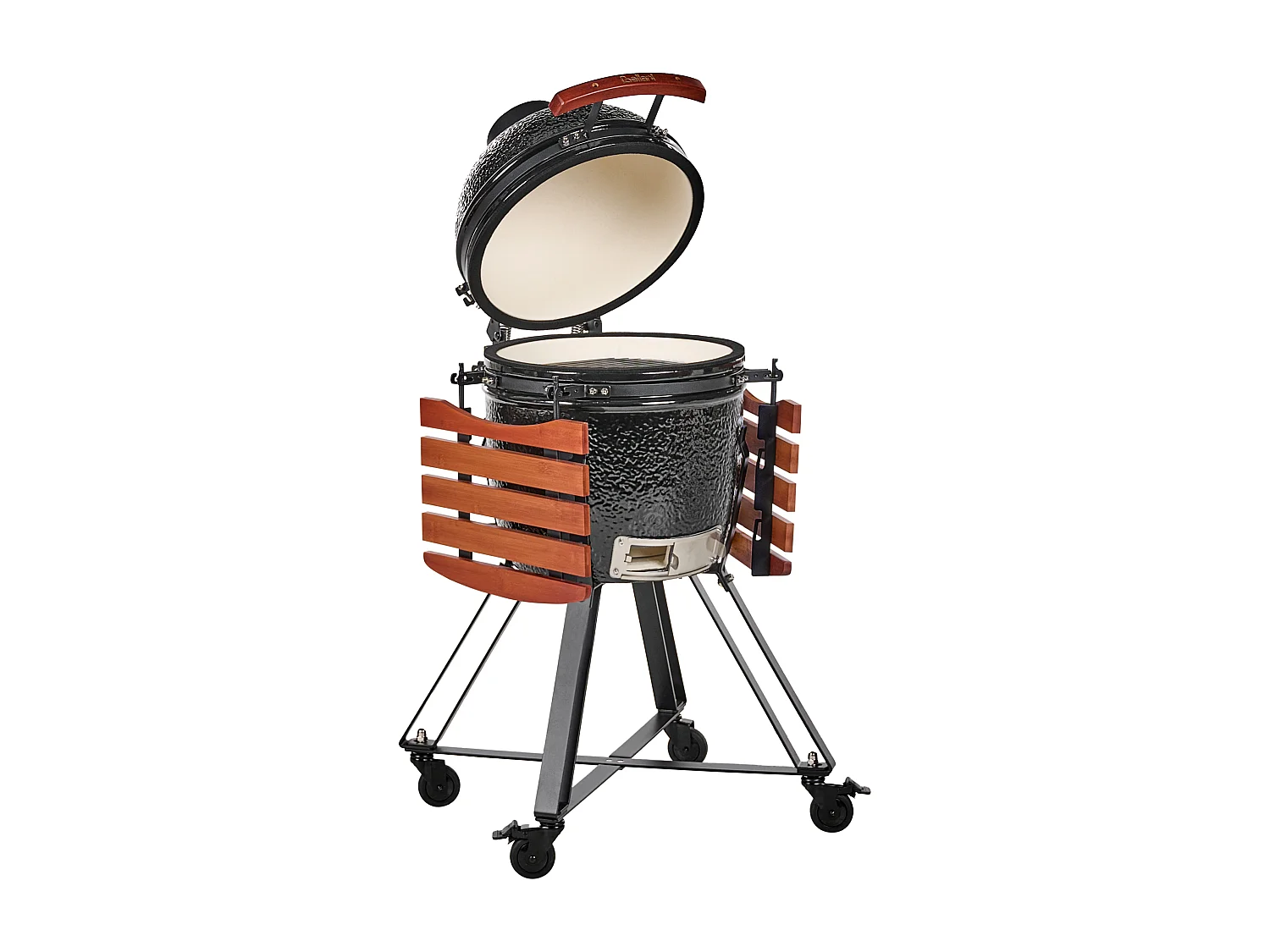 Gril à charbon de bois KAMADO Céramique Noir