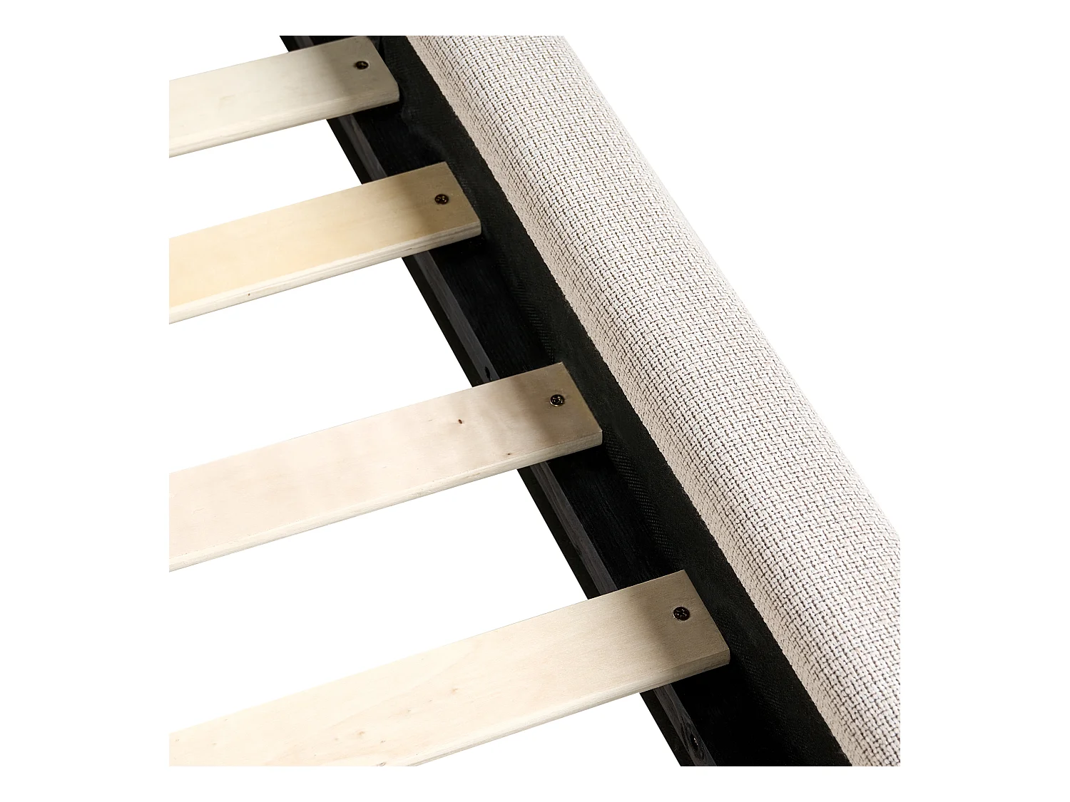 Lit avec sommier Tissu BAJONNA 180 x 200 cm Beige