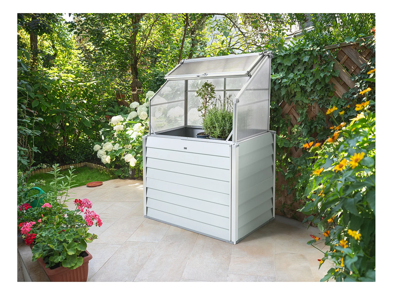 Serre de balcon NOVOLI Blanc cassé 62 cm