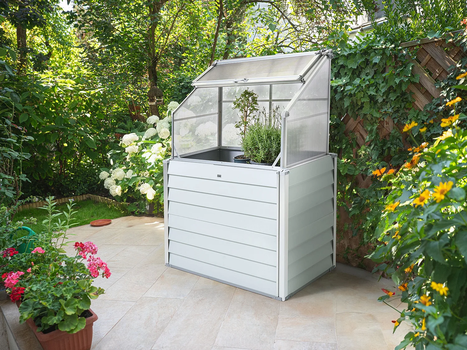 Serre de balcon NOVOLI Blanc cassé 62 cm