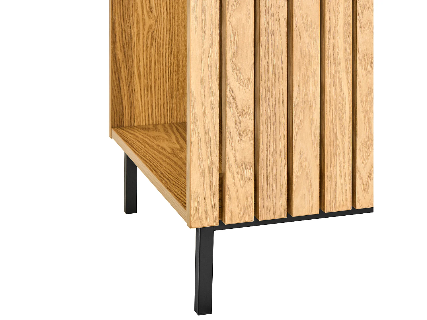 Penderie ouverte à 5 étagères LEANDRO Marron clair