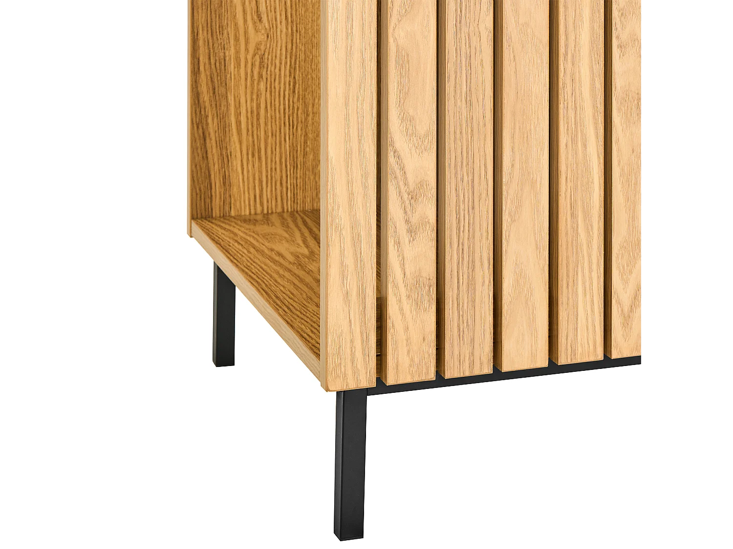 Penderie ouverte à 5 étagères LEANDRO Marron clair