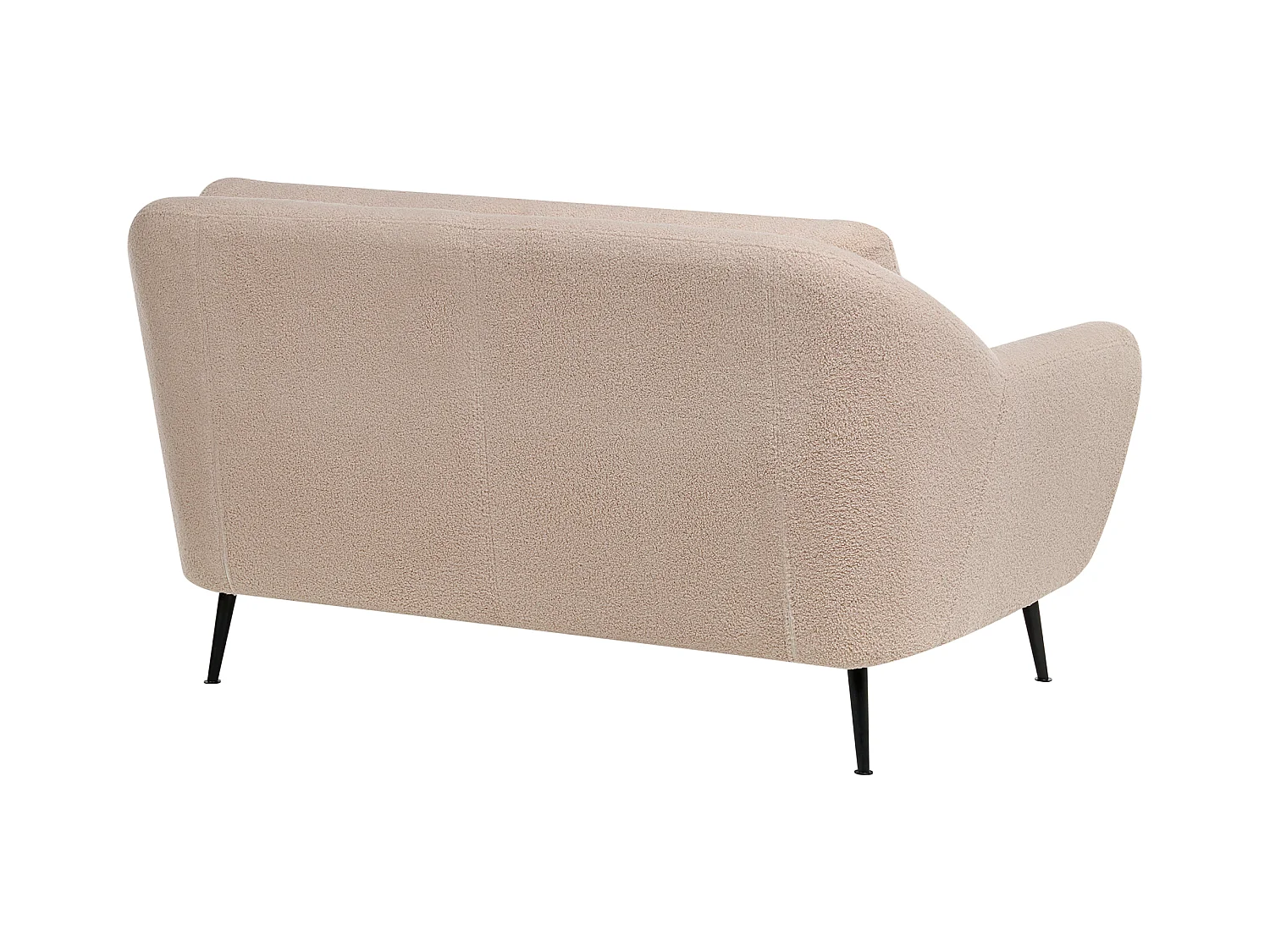 Canapé 2 places EIBY Bouclé Beige