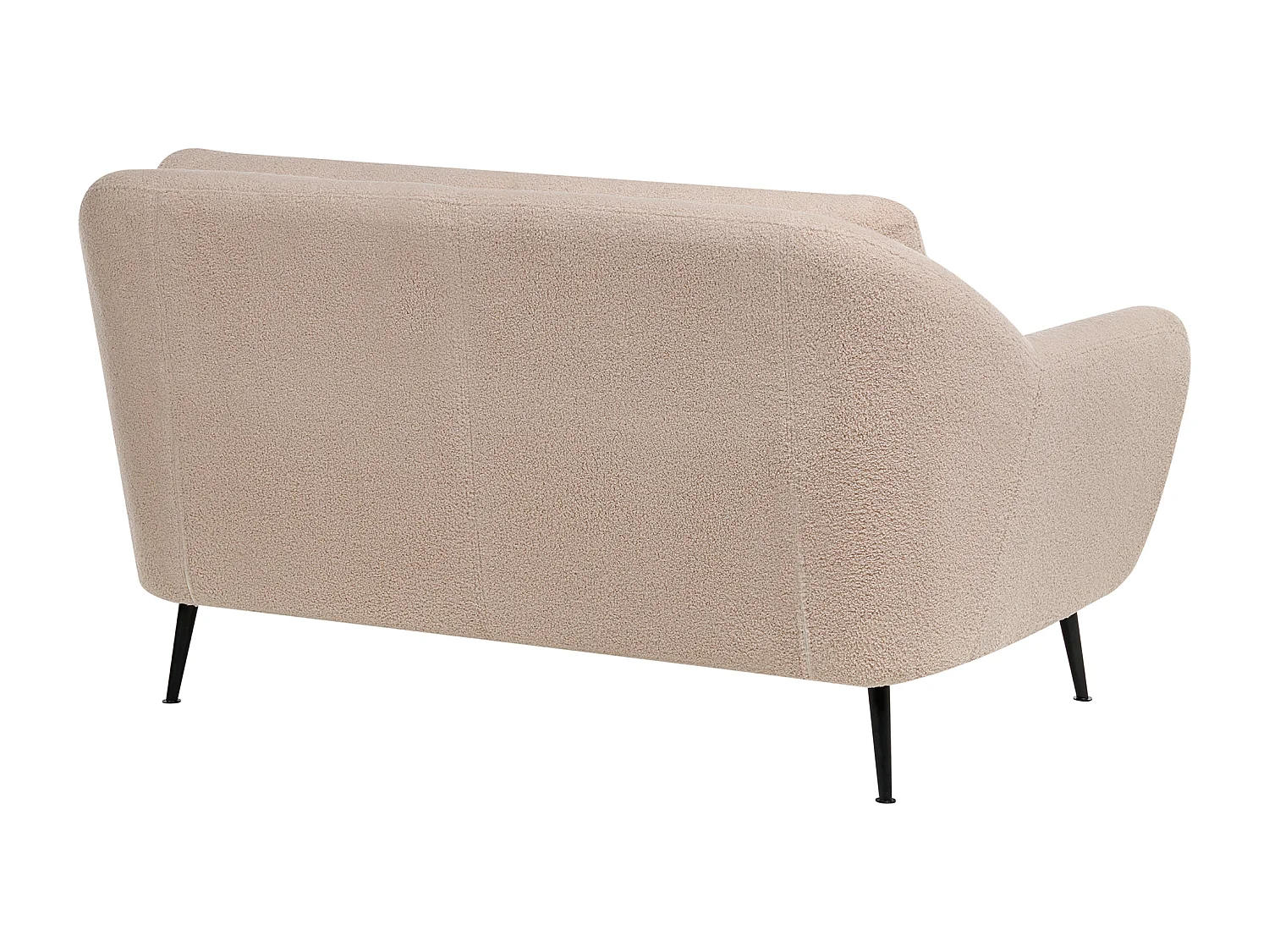 Canapé 2 places EIBY Bouclé Beige