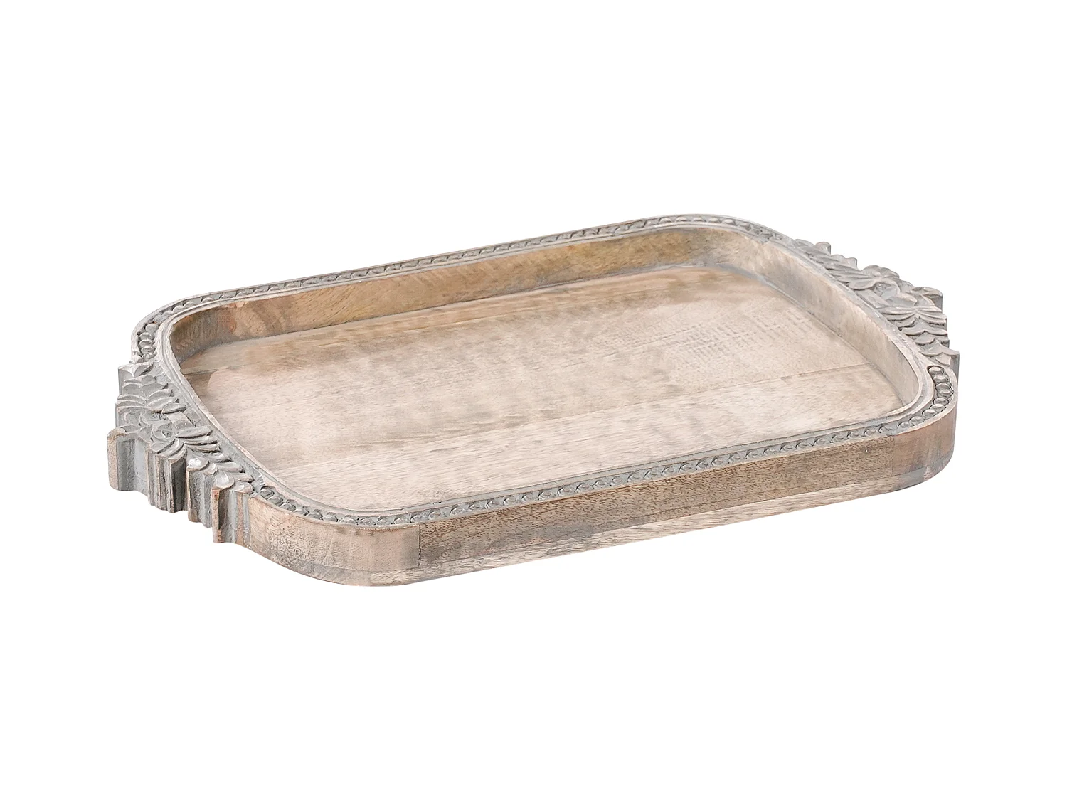 Plateau décoratif ASIUT Bois de manguier Marron clair